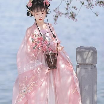 Amazon.co.jp: [XIAOQI] 5点セット唐制漢服 仙女服 ピンク